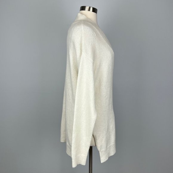 RDI Womens Pearl Essence V Neck Sweater Off White Oversized Tunic size Medium - Picture 7 of 14